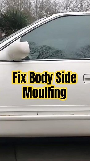 How To Reattach Auto & Truck Body Side Molding - EASY! DI #shorts