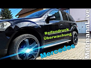 Reifendruckkontrolle Reifendrucküberwachung Mercedes ML manuell zurücksetzen / aktivieren