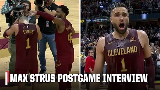 Max Strus gets showered by teammates after game-winning buzzer-beater | NBA on ESPN