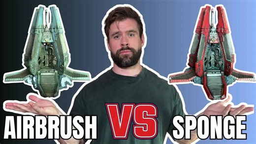 New drop pods which looks better? Airbrush vs sponge painting