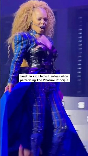 Janet Jackson performing The Pleasure Principle