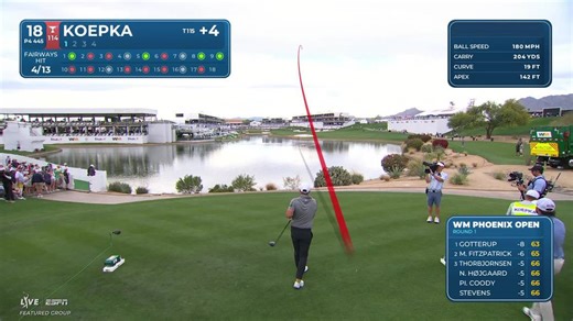 Brooks Koepka | Round 1 | 18th hole | Shot 1 | 2026 WM Phoenix Open