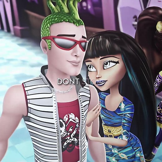 Favorite Monster High Couple Edit featuring Cleo de Nile and Deuce Gorgon