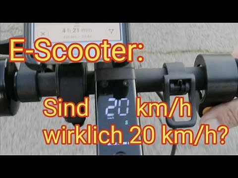E-scooters: Is 20 km/h really 20 km/h? - Ninebot Max G30D 2, XIAOMI MI 2, STREETBOOSTER 2, SOFLOW