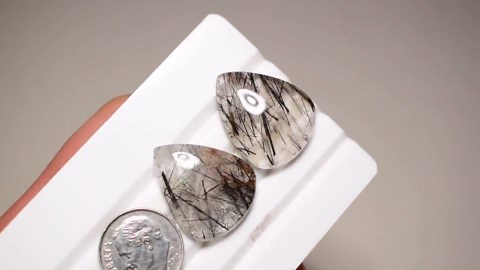 Natural Rutilated Quartz Cabochons, Gemstone Jewelry Supplies - Etsy