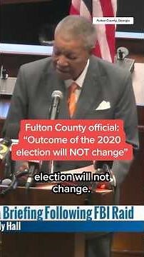 Fulton County official: "Outcome of the 2020 election will NOT change"
