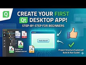 Qt Creator Tutorial for Beginners | First Application & File Structure
