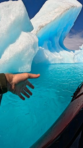 5.8M views · 10K reactions | This place was so blue ! Looks like an ice mit floating on this glacier lake in one of our beautiful national parks in Alaska | John Derting | Facebook