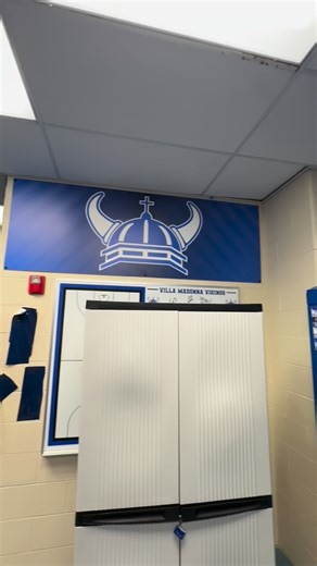 Rainy day install for @vma_girlsbasketball in their locker room! Good luck this season Vikings! #vennefronsigns #wereonit #villamadonnaacademy #vikings #vinyl #basketball | Vennefron Signs & Custom Apparel