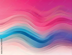 abstract gradient of pink and blue waves video AI generated