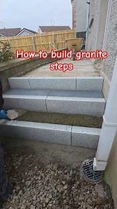 how to build granite steps #construction #landscaping #steps #granite #dewalt #howto #porcelain #uk