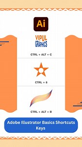 Adobe Illustrator Basics Shortcuts Keys . Follow : Vipul Graphics . Thanks ❤️ . #illustrator #illustration #tips #shortcuts #shortcutkeys #basics #graphics #design #designer #graphicdesign #graphicdesigner #vipulgraphics #explore | Vipul Graphics