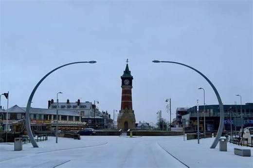 Yellow weather warning remains as snow, ice and bitter cold continue across Skegness