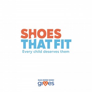 THERE’S STILL TIME TO GIVE: We’ve raised 56% of our goal and need your help to cross the finish line! ​ Shoes That Fit provides new shoes to students in need, so they can start the school year with confidence. Donate today to help a child in your community succeed. Rack Room Shoes will match 100% of your donation up to $300,000! cur.lt/fkxbth9mz | Rack Room Shoes