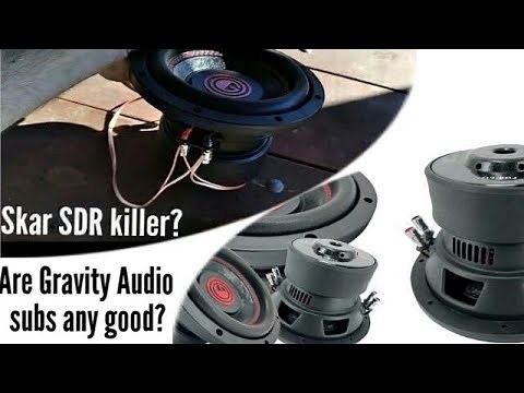 Gravity Audio G3 8" subwoofer unboxing and demo