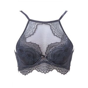 [Hot Item] Luxurious Lace Underwire Bra for Women - 3/4 Cup Style