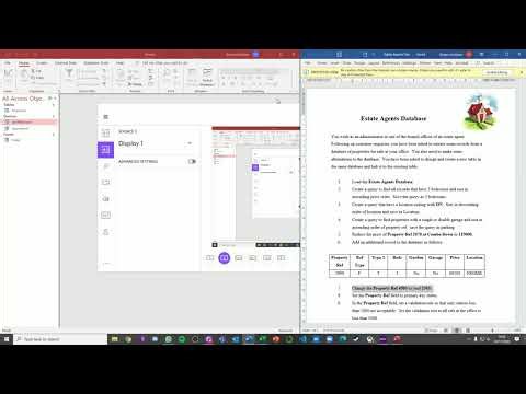 Estate Agents Access Database Activity 1