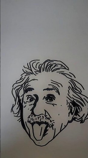Albert Einstein drawing...SHOCKING RESULTS💡🧠