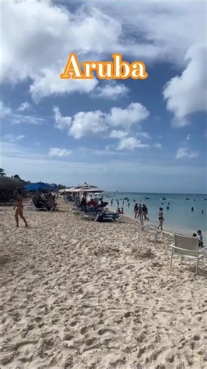 Así esta la playa de Palm Beach 👉Aruba