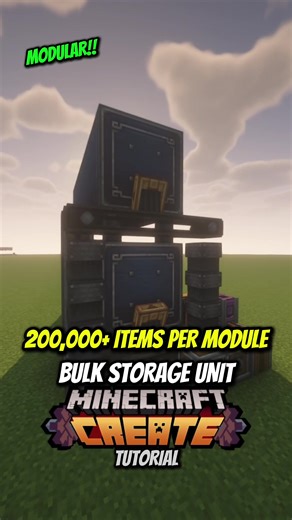 Bulk Storage Unit Minecraft Create #minecraft #createmod | Minecraft Mods