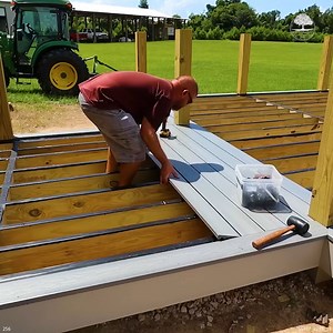 25K views · 216 reactions | DIY Composite Decking Installation | The Kelley's country life | Facebook
