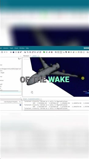 Aircraft Aerodynamics: Vortex Analysis & Flow Streamlines #shorts