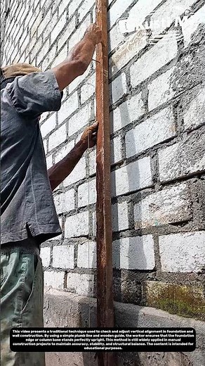 Traditional Plumb Line Method for Vertical Foundation Alignment | Construction Education.