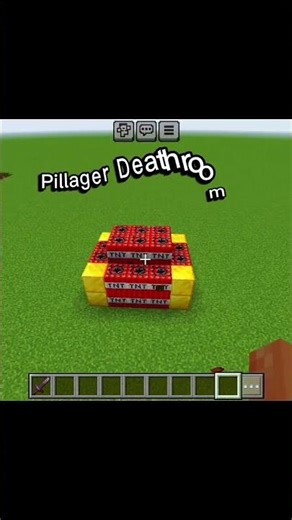 MINECRAFT CREEPER DEATH ROOM YA PILLAGER DEATH ROOM ☠️💀 #minecraft #shorts