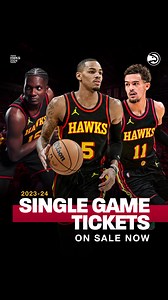 ATL 🗣 Hawks single game tickets are on sale now! | Atlanta Hawks
