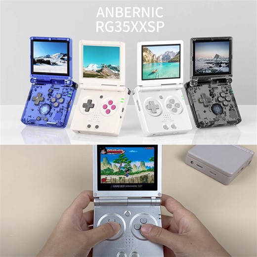 First Look at the Anbernic RG35XXSP, a Game Boy Advance SP-Inspired Handheld