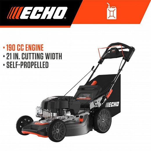 Reviews for ECHO 21 in. 190 cc Briggs and Stratton Gas 3-in-1 Dual Blade RWD Self-Propelled Lawn Mower with Single Lever Deck Adjustment | Pg 1 - The Home Depot