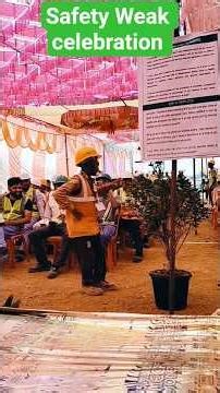 🚧 Safety Week Celebration | Safety Awareness Program at Site | Work Safety First ⚠️