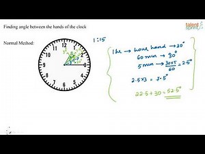 Finding Angles between Hands of Clock Video Lecture | Crash Course for SSC CGL (English)