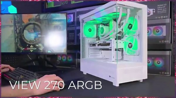 Thermaltake View 270 Plus TG ARGB Mid Tower ATX Case.