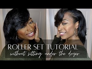 How To Do A Roller Set WITHOUT Sitting Under The Dryer | Heat Free Roller Set | ToyaJTV