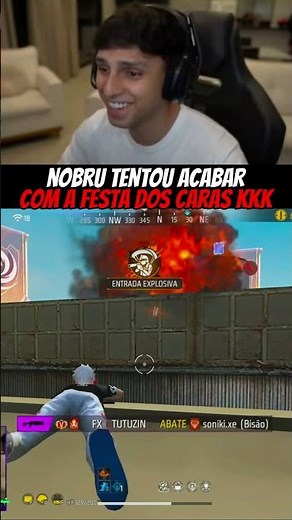 NOBRU found the guys nerding out lol! #nobru #freefire #shorts #freefireshorts #ffshorts