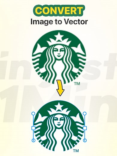 Convert image to vector in 1 minute🔥 Illustrator Tutorial