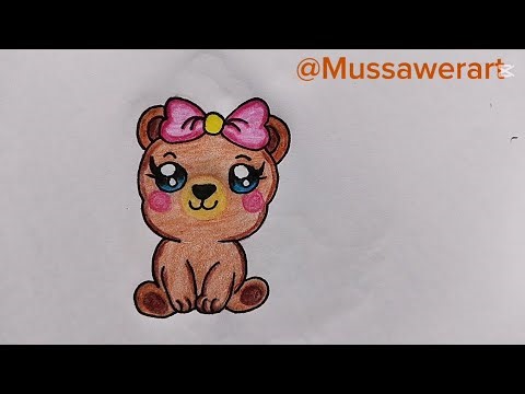 How to draw a cartoon animal||easy drawing ideas||easy drawing tutorial