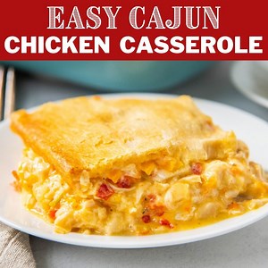 RECIPE: https://easydinnerideas.com/cajun-chicken-casserole/ This easy Cajun Chicken Casserole is creamy, cheesy and wrapped in a delicious buttery crust! You can also add crawfish to it, if you have any on hand! Recipe via Easy Dinner Ideas! | The Novice Chef