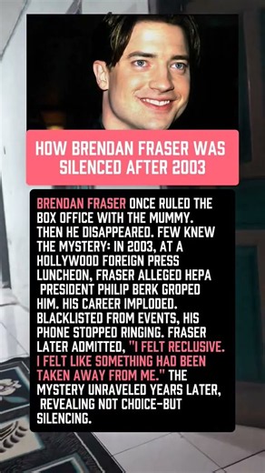 Brendan Fraser: From Blacklisted to Oscar Glory.#shorts #story #celebrity #hollywood