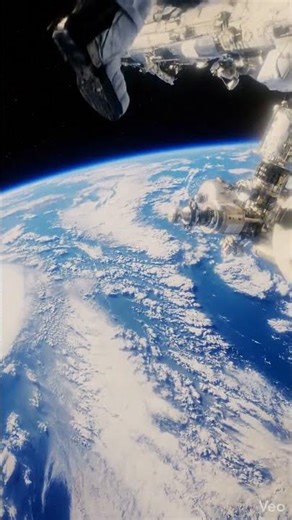 Walking in the Void: A Stunning POV of Earth from Space