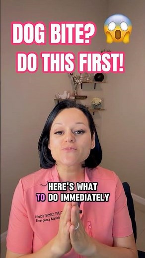 Dog Bite? What to Do First 🐶❗#kidshealth #firstaid #parentingtips #woundcare