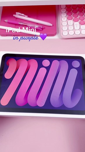 Unboxing the iPad mini in purple. I think this is the perfect gaming tablet. I love the size! #ipad #ipadmini #unboxing #unboxingasmr #purpleipad #mobilegaming #gamingsetup