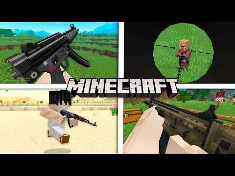 BEST WEAPON ADDONS FOR MINECRAFT PE 26.10+ | REALISTIC AND FUNCTIONAL
