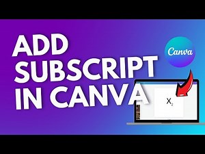 How to Add Subscript in Canva