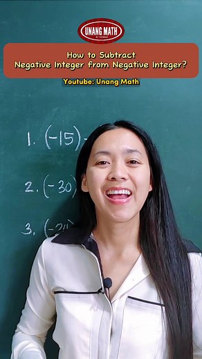How to subtract Negative integer from a negative integer? #integers #math #mathtutorial #education #subtractingintegers
