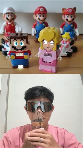 mario & peach swap a clothes⁉️ teamvopi