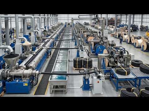How Flexible Rubber Hoses Are Made in Factory Full Manufacturing Process 🏭#rubberindustry
