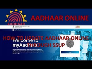 How To Update Aadhaar || Online From Home Using SSUP || UIDAI Self Service Update Portal ||
