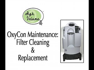 Cleaning and changing the filters on Philips Respironics M10s oxygen concentrators